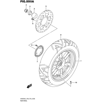 REAR WHEEL (UH200AL5 P28)