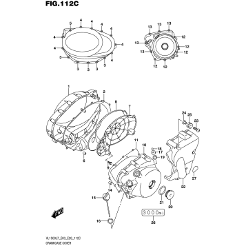 CRANKCASE COVER (VL1500BL7 E33)