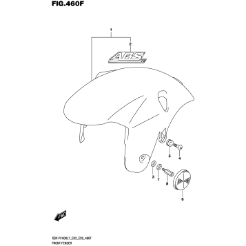 FRONT FENDER (GSX-R1000AL7 E28) (YSF,YVZ)