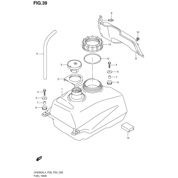 FUEL TANK (UH200AL4 P33)