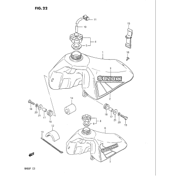 FUEL TANK (MODEL D/E)