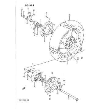 REAR WHEEL (MODEL L)