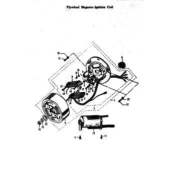 FLYWHEEL MAGNETO-IGNITION COIL