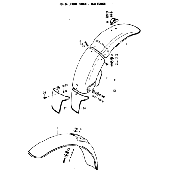 FRONT FENDER - REAR FENDER