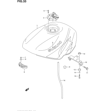 FUEL TANK (NOT FOR U.S. MARKET)