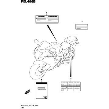 LABEL (GSX-R750L9 E28)