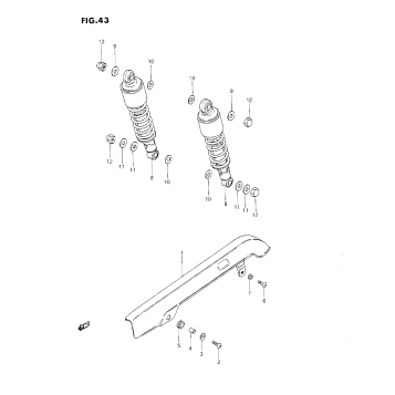 CHAIN CASE-REAR SHOCK ABSORBER