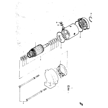 STARTING MOTOR (GS400C)