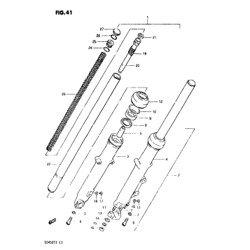 FRONT FORK (GS450TXZ)