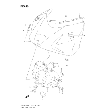 FUEL TANK FRONT COVER (MODEL K7)