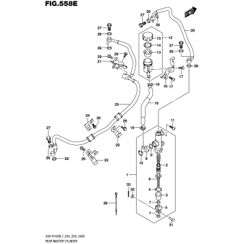 REAR MASTER CYLINDER (GSX-R1000AL7 E28)