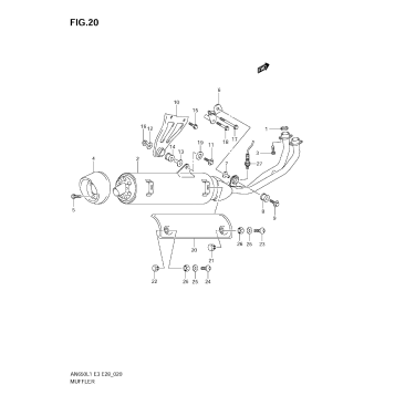 MUFFLER (AN650A L1 E33)