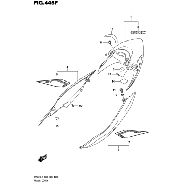 FRAME COVER (SV650AL8 E28) (FOR AGQ)