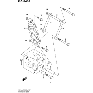 REAR CUSHION LEVER (VL800TL7 E33)