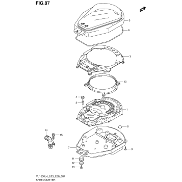 SPEEDOMETER (VL1500BL4 E03)