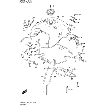FUEL TANK (DL650XAL5 E28)