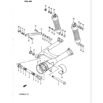 REAR SWINGING ARM (MODEL H)