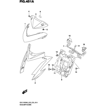HEADLAMP HOUSING (GSX-S1000AL9 E03)