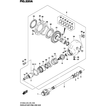 PROPELLER SHAFT/FINAL DRIVE GEAR