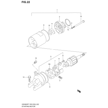 STARTING MOTOR (MODEL W/X/Y)