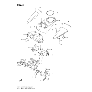 FUEL TANK FRONT BRACKET