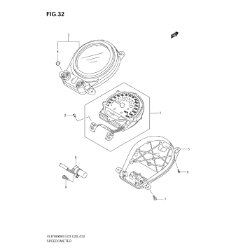 SPEEDOMETER (VLR1800K8/TK8/K9)