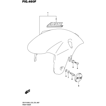 FRONT FENDER (GSX-R1000AL8 E28) (FOR YKV)