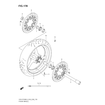 FRONT WHEEL (GSX-R1000L3 E03)