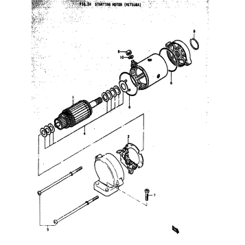 STARTING MOTOR (MITSUBA)