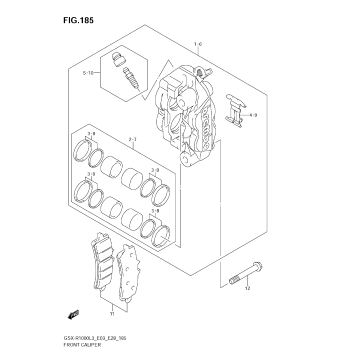 FRONT CALIPER (GSX-R1000L3 E28)