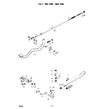 PROP STAND - BRAKE PEDAL