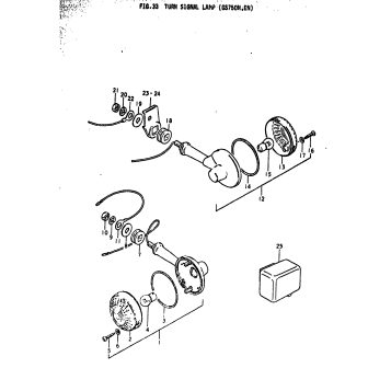 TURN SIGNAL LAMP (GS750