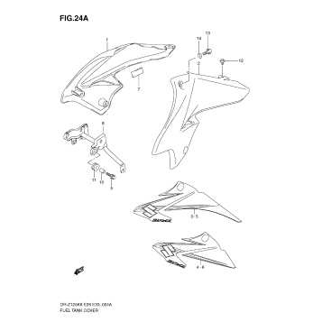 FUEL TANK COVER (MODEL K9)