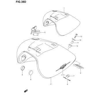 FUEL TANK (MODEL K5)