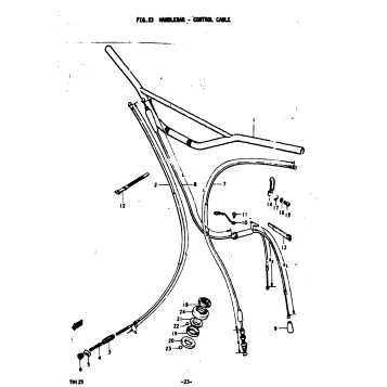 HANDLEBAR - CONTROL CABLE