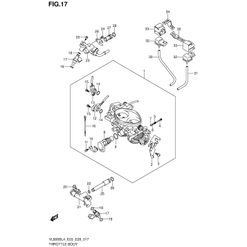 THROTTLE BODY (VL800BL4 E03)