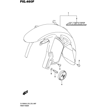 FRONT FENDER (DL1000AL8 E33) (FOR YVB,YWW)