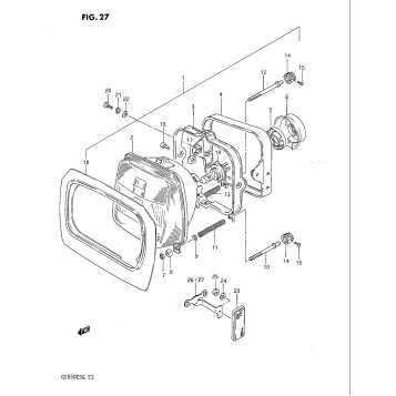 HEADLAMP (GS550ES3/ESE/ESF/ESG)