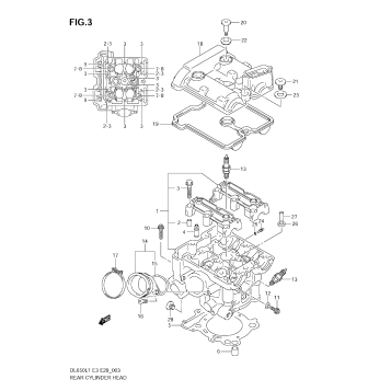 REAR CYLINDER HEAD