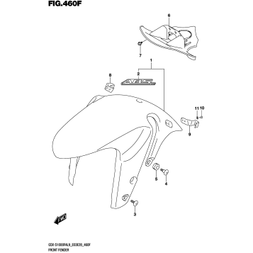 FRONT FENDER (GSX-S1000FYAL9 E33)