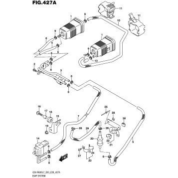 EVAP SYSTEM (GSX-R600L7 E33)