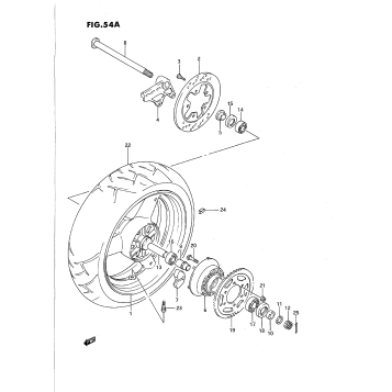 REAR WHEEL (MODEL R/S)