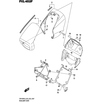 HEADLAMP COVER (VZR1800BZL9 E33) (AJP)