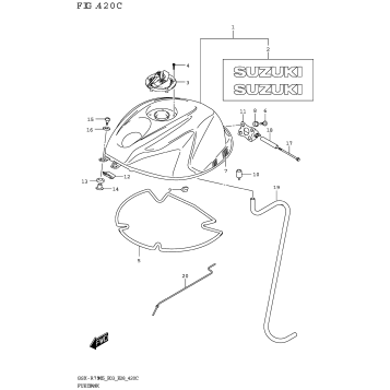FUEL TANK (GSX-R750:E33)
