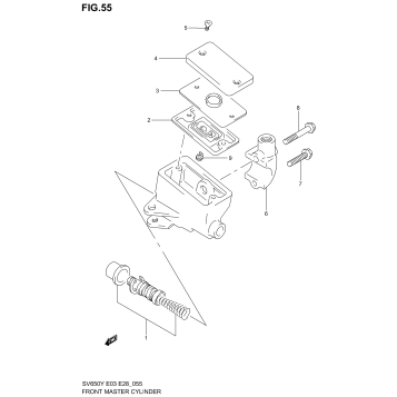 FRONT MASTER CYLINDER (SV650X/Y/K1/K2)