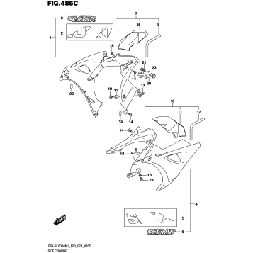 SIDE COWLING (GSX-R1000ZA,GSX-R1000RZA)