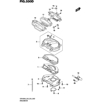 SPEEDOMETER (VZR1800BZL9 E33)