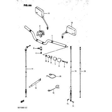 HANDLEBAR (GS1100ESD)
