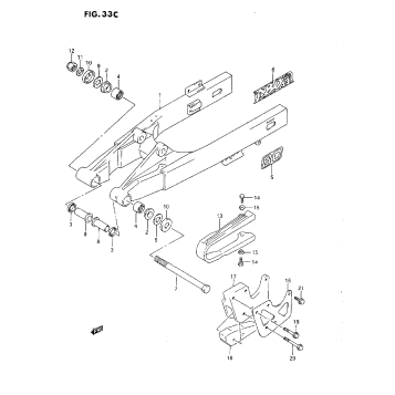 REAR SWINGING ARM (M/N/P/R)