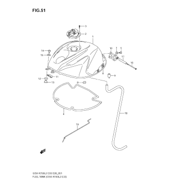 FUEL TANK (GSX-R750 L2 E33)